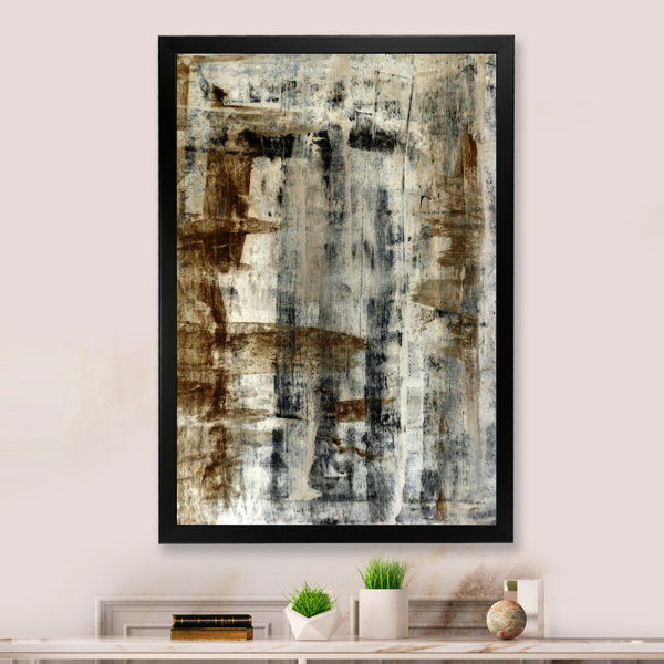 17 Stories " Grey Meets Beige Modern Art " Wayfair